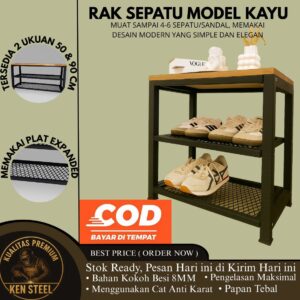 Rak Sepatu Model Kayu